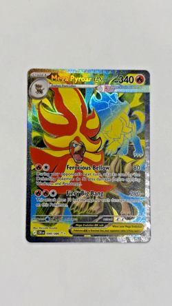 Mega Pyroar ex 099/086 Ultra Rare ME04: Chaos Rising Pokemon Near Mint 099/086 - Image 1