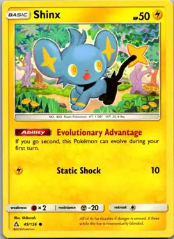 Shinx 45/156 Common Ultra Prism Pokemon Lightly Played - Image 1