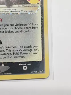 Pokemon Celebrations Umbreon Gold Star #17/17 Classic Collection Holo - Image 4