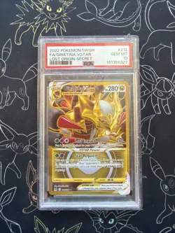 Pokemon TCG Giratina VSTAR Swsh11 Lost Origin Secret Rare FA Holo 212/196 PSA 10 - Image 1