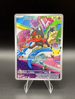 LITTEN 2026 POKEMON MEGA EVOLUTION BLACK STAR PROMO #044 FULL ART HOLO Q4094 - Image 1