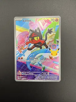 LITTEN 2026 POKEMON MEGA EVOLUTION BLACK STAR PROMO #044 FULL ART HOLO Q4094 - Image 3