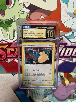 CGC 10 Pristine Snorlax SWSH119 Black Star Promo - Pokemon - SHIPS FAST *POP 4* - Image 1