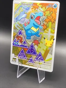 Pokemon Totodile #048 MEP English Holo 30th Anniversary First Partner Promo - Image 3