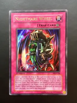 YUGIOH - NIGHTMARE WHEEL - PGD-106 - 1ST EDITION - NEAR MINT - ULTRA RARE - - Image 2