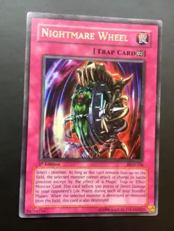 YUGIOH - NIGHTMARE WHEEL - PGD-106 - 1ST EDITION - NEAR MINT - ULTRA RARE - - Image 3