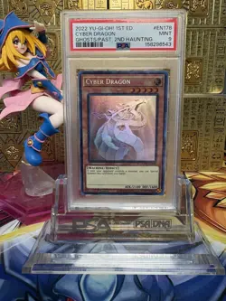 YuGiOh Cyber Dragon Ghost Rare PSA 9 Ami GFP2-EN 178 Mint 1st Edition - Image 1