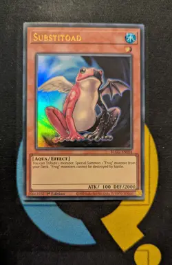 BLGG-EN054 Substitoad x3 Ultra Rare 1st Ed YuGiOh Playset - Image 2