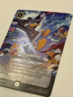 Disney LORCANA Let's Get Dangerous ENCHANTED 240/204 Foil Darkwing Duck Card - Image 3
