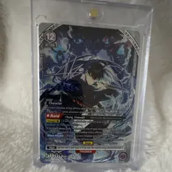Bandai Union Arena Sung Jinwoo Solo Leveling ARISE Holo Autograph SR** - Image 4