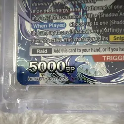 Bandai Union Arena Sung Jinwoo Solo Leveling ARISE Holo Autograph SR** - Image 5