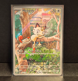Pokemon TCG Meowth 106/094 Me02 Phantasmal Flames Illus Rare Holo ENG 70HP - Image 1