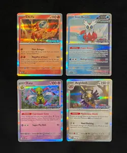 Paradox Rift Prerelease Promo Set Pokemon Cards Chi-Yu Iron Bundle Xatu Aegislas - Image 1