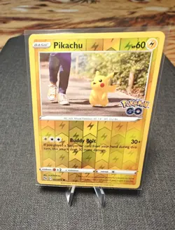 Pokemon Go NM Pikachu 27/78 Reverse Holo TCG Near Mint Card - Image 1