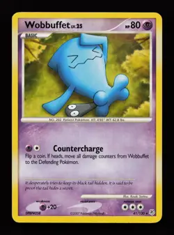 Wobbuffet 41/130 Rare Diamond & Pearl Pokemon Cards - Image 1