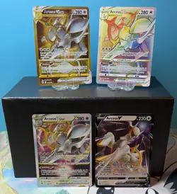 Arceus VSTAR NM 4 CARD LOT Brilliant Stars 176/172 & 184/172 Gold Secret Rare - Image 1