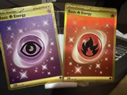 2x LP Gold Energy Cards | Pokemon TCG | Ob Flames 207/165 & 230/197 - Image 1