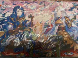 MTG Wandering Emperor Cherry Blossoms Viewing Playmat Magic The Gathering - Image 1
