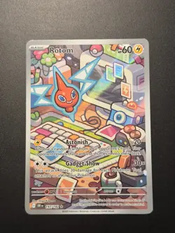 Pokemon TCG Rotom 197/182 Destined Rivals Full Art Holo Card NM+ - Image 1