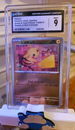 Pokemon TCG Pikachu 216/SV-P Sv-P Promotional Cards Holo Japanese 2024 CGC 9 - Image 1