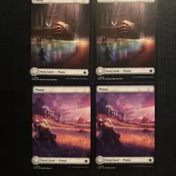 Set Of x4 Plains FDN Foundations MTG 282/283 FULL ART BASIC LAND M/NM - Image 1