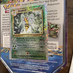 LC Legendary Collection Reverse Holo Beedrill LP Pokemon Card - Image 3