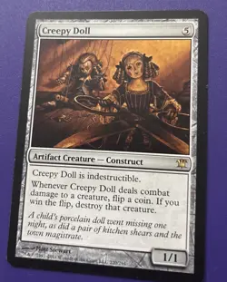 MTG Innistrad Creepy Doll 220/264 Regular Rare Card Light Play Condition LP - Image 1