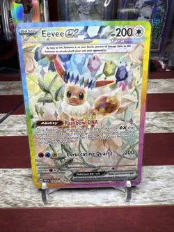 Pokemon Eevee EX TCG Prismatic Evolutions Card 167/131 Special Illustration Rare - Image 3