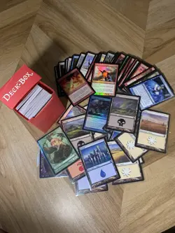 Magic: The Gathering Mixed Card Lot w/ Ultra PRO Deck Box 175+ cards - Image 1