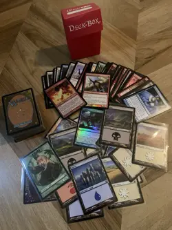 Magic: The Gathering Mixed Card Lot w/ Ultra PRO Deck Box 175+ cards - Image 2