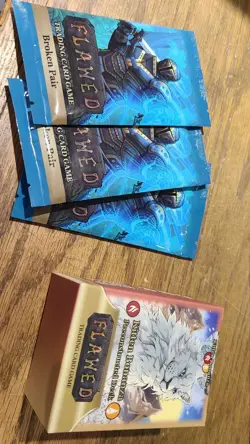 Flawed Trading Card Game - Kitten Bonanza Deck + 3 Broken Pair Boosters - Image 1