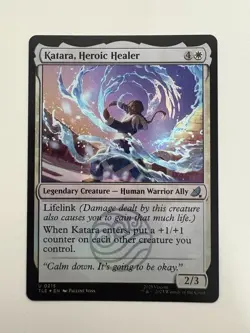 Katara Heroic Healer Foil MTG Magic the Gathering Card NM Near Mint TLE - Image 1