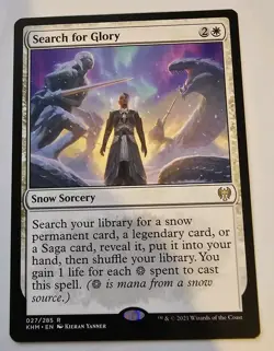 Search For Glory Kaldheim Regular Rare Magic MTG #027 - Image 1