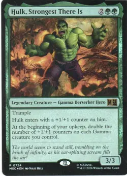 MTG: Marvel Super Heroes Commander: Foil Hulk, Strongest There Is: LP Condition - Image 1