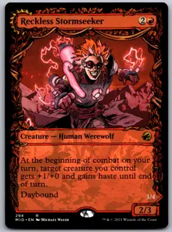 Reckless Stormseeker (Showcase) Innistrad: Midnight Hunt Magic: The Gathering NM - Image 1