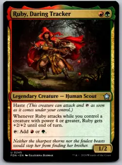 Ruby, Daring Tracker 245 UC Foundations Magic: The Gathering NM - Image 1