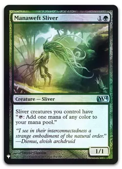 Manaweft Sliver (M14) #184 (Foil) (NM) List Reprints LIST LIST Magic MTG - Image 1