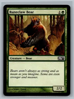 MTG Magic 2010 4x Runeclaw Bear #203/249 TCG CCG M10 Playset - Image 1
