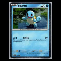 Squirtle Cosmos Holo - SVP 048 - Black Star Promo - TCG Pokemon 151 - Image 1