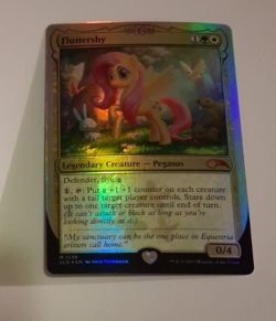 Fluttershy Foil EX Secret Lair My Little Pony MTG Magic the Gathering - Image 1