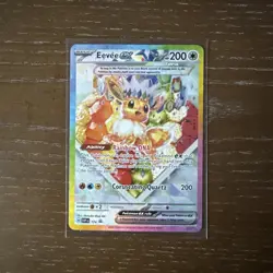 2025 POKEMON SVP EN-SV BLACK STAR PROMO #174 EEVEE ex PRISMATIC EVOLUTIONS CARD - Image 1
