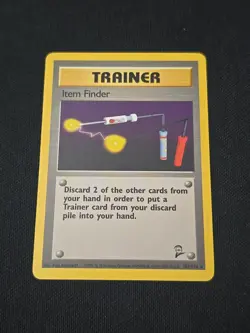 Item Finder 103/130 Base Set 2 Regular Black Star Rare WOTC Pokemon TCG LP - Image 1