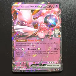 Pokemon Team Rocket's Mewtwo ex 081/182 Destined Rivals (DRI) English NM - Image 1