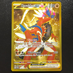 Koraidon ex 254/198 Scarlet & Violet Hyper Rare Full Art Gold Holo English NM - Image 1