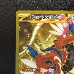 Koraidon ex 254/198 Scarlet & Violet Hyper Rare Full Art Gold Holo English NM - Image 3