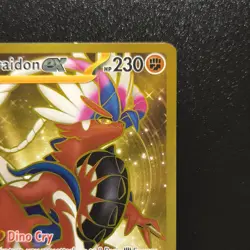 Koraidon ex 254/198 Scarlet & Violet Hyper Rare Full Art Gold Holo English NM - Image 4