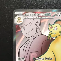 Pokemon Team Rocket's Persian ex 219/182 Destined Rivals DRI Holo English NM - Image 3