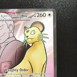 Pokemon Team Rocket's Persian ex 219/182 Destined Rivals DRI Holo English NM - Image 4