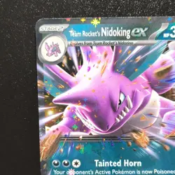 Pokemon Team Rocket's Nidoking ex 119/182 Destined Rivals (DRI) English NM - Image 3