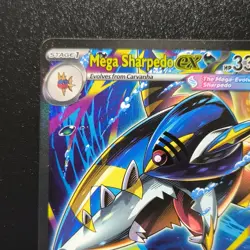 Mega Sharpedo ex 127/094 Phantasmal Flames Special Illustration Rare SIR Eng NM - Image 3